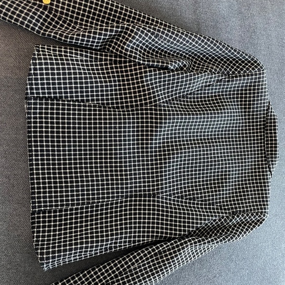 Amazing black/white checkered SMYTHE blazer. Worn once - Picture 3 of 3